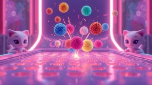 Visual design and animations Pawsome Plinko game